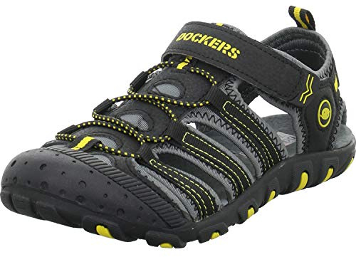 Dockers by Gerli 42TO602-637100, Unisex-Kinder Geschlossene Sandalen, Schwarz (schwarz 100), 33 EU (1/1.5 UK)