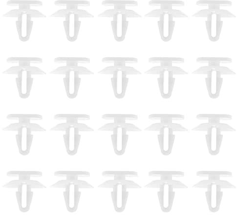 Be In Your Mind 20pcs Clips de Carte Porte de Voiture Remplacement 1552662 1208973 Compatible avec Ford Fiesta Fusion Clips de Carte de Porte Avant en Plastique, Blanc