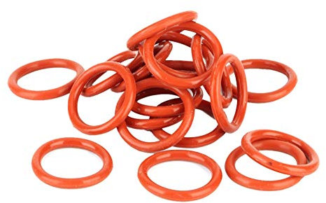 Röhrendämpfer Silikon Ringe Dämpfer, 20 stücke Rohr Dämpfer Silikon Ringe Fit für 12AX7 12AU7 12AT7 12BH7 EL84 (Orange)