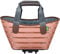 Racktime+TipTop Tasche Einkaufstasche Agnetha inkl. Snapit Adapter Roségold für Fahrrad mit Türmontage und Schnalle