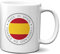Planetacase - Taza Souvenir Bandera España - Cerámica 330 mL - Apta para Microondas y Lavavajillas - Hecha en España - Resistente a Lavados - Diseño Impreso, Made In Spain, Cerámica