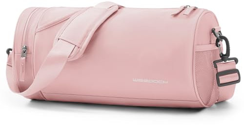 SZSYCN Sporttasche Reisetasche Herren Duffel Bag 20L Übernachtungstasche Damen mit Schuhfach & Nassfach wasserdichte Turnbeutel für Sport Fitnessstudio Schwimmen, Rosa