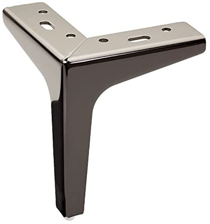 SOTECH Möbelfuß Victor-NANNARP Höhe 150 mm schwarz verchromt Polsterfuß | Schrankfuß Fuß Sofafuß
