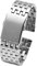 Overhil1s 22mm 24mm 26mm 28mm 30mm Edelstahl uhrband männer Metall Feste Armband Band Armband for Männer Frauen (Color : B Silver, Size : 28mm)