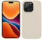 kwmobile Case for iPhone 14 Pro Case - Slim Soft TPU Silicone Cover - Works with Wireless Charging - Cream