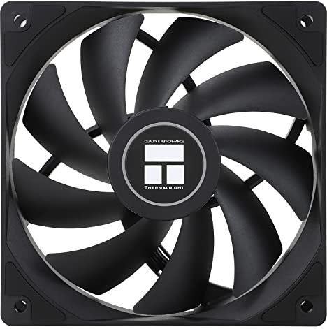 Thermalright TL-C12C CPU Fan, 120mm Case Cooler Fan, 4Pin PWM Silent Computer Cooling with S-FDB Bearing Included, Up To 1550RPM PC Cooling