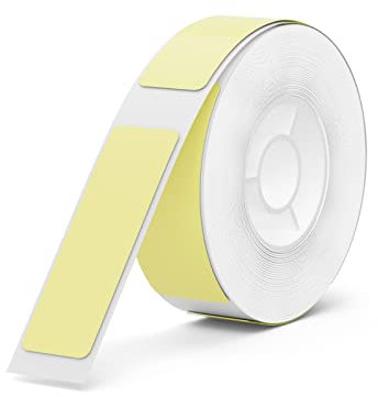 NIIMBOT D110/D11/D101 Etiketten Selbstklebend zum Beschriften,12 x 40mm Etikettendrucker Thermo Papier für Schule, Zuhause, Büro, Kleine Unternehmen,1 Rollen 160 Etiketten/Rolle (Gelb)