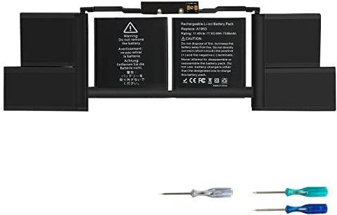 ASUNCELL 11.4V/83.6Wh A1953 Batería del Ordenador portátil para MacBook Pro 15 A1990 (Mid 2018) MacBook Pro 15 A1990(Mid 2019) 020-02391 820-01095 080-333-400 2217-2548