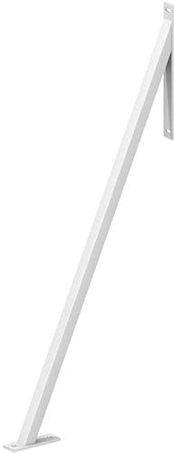 Gartenwelt Riegelsberger Premium Sturmanker XXL Stahl 117×55×5 cm weiß | Pulverbeschichtet | Schutz für Zaunanlagen, Pfostenhalter & Zaunhalter | Sturmsicherung & Grundanker