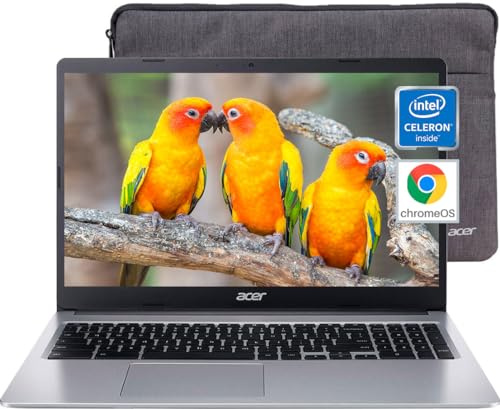 acer 2024 Chromebook 315 Laptop, 15.6 HD Display, Intel Celeron N4020, 4GB RAM, 64GB eMMC, Intel UHD Graphics,Long Battery Life, WiFi, Bluetooth, Chrome OS