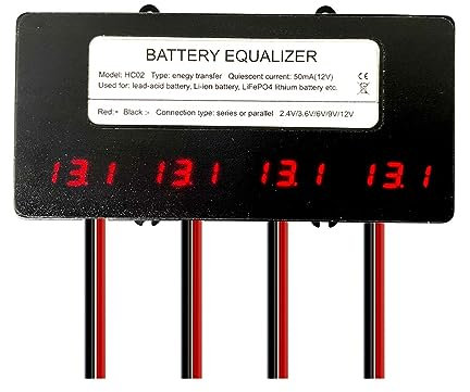 SHYISY Battery Voltage Balancer HA02 HC02 Battery Equalizer 48V 4 X 12V Battery Monitor Balancer Voltage Charger For Gel Flood AGM Lead Acid Lithium