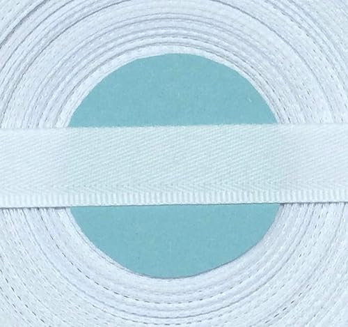 Großhandel für Schneiderbedarf 25 m Hosenschonerband/Stoßborte weiß 16 mm