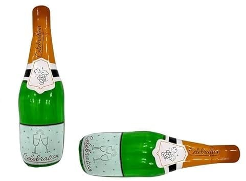 Inflatable Champagne Bottle 60cm Giant Blow Up Celebration Bottles Party Decorations Wedding Anniversary Birthday Stag Hen Night Prop Fancy Dress Party Accessories