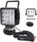 Willpower 1Pcs feux de travail aimanté 4 pouces 10cm 48W phare de travail led avec base magnétique, Flood portatif carré pour offroad voiture camions suv 4x4