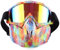 BLOKZ Taktische Airsoft Maske mit Brille, Weichschaum Darts Einstellbare Schutzausrüstung Spiegel Vollgesichtsmaske für Nerf, CS Training Paintball Spiel Requisiten
