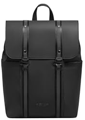 Gaston Luga Spläsh Mini – Wasserdichter Rucksack, ideal für Erwachsene und Kinder, für Dokumente im A5-Format, Außen- und Innentaschen, Wasserflaschenfach, reflektierender Träger, Schwarz