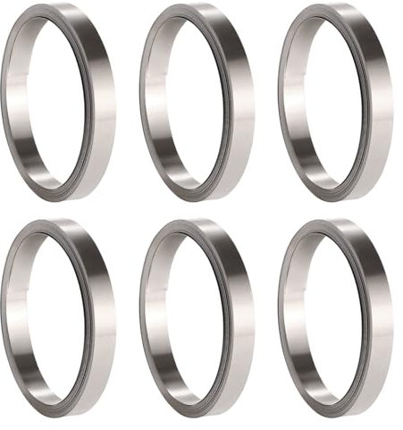 KUOQIY 6 PCS 3 Meters Nickel Plated Steel Strip, 0.1 * 6 mm Battery Nickel Strip, Soldering Tab Nickel Strip, for Battery Spot Welding