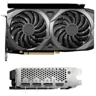 TRyYCB Tarjeta gráfica 12GB GDDR6 con HDMI DP PCI-E 4,0 de 192 bits, Tarjeta de vídeo Compatible con 8 Pines, diseño Ventus 2X, Modelo RTX 3060 OC