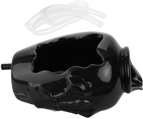 SEWOART Keramik-wasserbrunnen Im Glas Aquarium für Die Dekoration Im Innenhof und Zur Entspannung