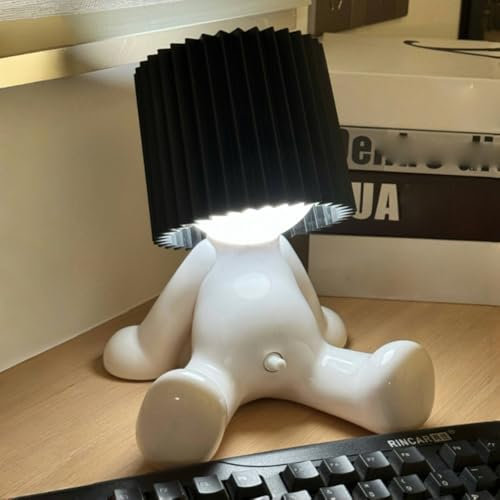 Lustiges LED Tischleuchte, Eine kreative Lampe des kleinen schüchternen Mannes, USB Kreative Lampe A Little Shy Man, Romantische LED Nachttischlampe Nachtlicht für Schlafzimmer Wohnzimmer Dekor (C)