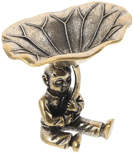 Cabilock Lotus-leaf Teacup Holder Tea Light Candle Stand Vintage Decorative Table Centerpiece