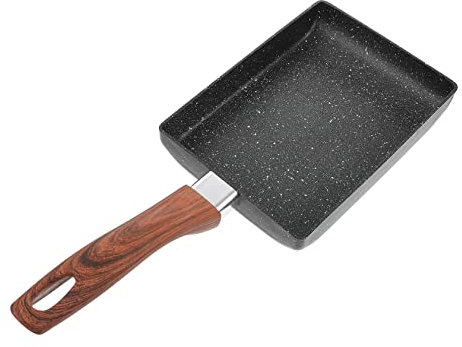 FUNNETOYU 1stück Antihaft Bratpfanne Für Eier Und Pfannkuchen Kompakte Flache Pfanne Mit Holzgriff Für Zuhause Restaurant Und Hotelgebrauch Leicht Zu Reinigen Lagern