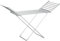 HOMCOM Sèche-Linge étendoir électrique Chauffant 2 Ailes latérales Extensibles Pliable, Cadre en Alliage d'aluminium, 144 x 53 x 91 cm, Argent