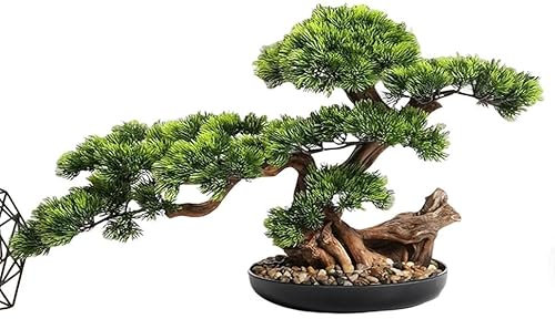 Bonsai artificiale, pianta zen giapponese realistica per casa, ufficio, scrivania