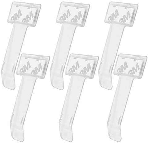 AEUXZA 6 Pièces Support de Carte de Stationnement, Porte-Carte Auto, Clip de Carte Indépendant, Handicapé et Télépéage Pare Brise, Porte Caducee Voiture, Support de Carte pour Pare-Brise (Transparent)