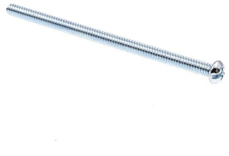 Prime-Line 9004882 Machine Screw, Round Head, Slotted/Phillips Combo, #10-24 X 3-1/2 in, Zinc Plated Steel, Pack of 100