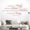 Marilyn Monroe Wandtattoo Imperfection is Beauty, Madness is Genius and it is better to be absolutely Ridiculous than absolutely Boring, Schild Vinyl, tomate, Large (870 x 420mm)