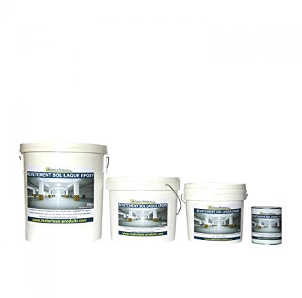 MATPRO - Peinture Laque Epoxy Sol & Mur - Sans Solvant, Auto-Lissant - pour Supports Intérieurs Horizontaux, Travaux Neufs/Réparation - Miroir Blanc - 2.5Kg