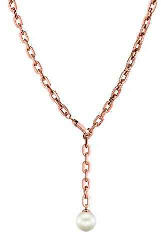 LIEBESKIND BERLIN Damen-Perlenketten Edelstahl (roségold)