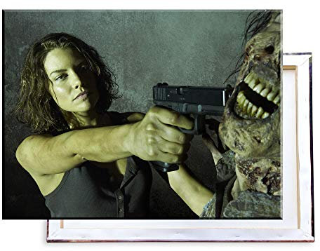 Unified Distribution The Walking Dead - Maggie - Lauren Cohan - 80x60 cm - Bilder & Kunstdrucke fertig auf Leinwand aufgespannt und in erstklassiger Druckqualität