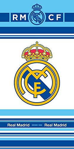 Real Madrid Toalla de ducha, toalla de playa, 70 x 140 cm, RM183064-R