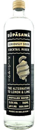 Supasawa Seriously Sour Cocktail Mixer 0% ABV 70cl | Features supasawa is a premium cocktail mixer delivering the fresh taste of lemon and lime.
