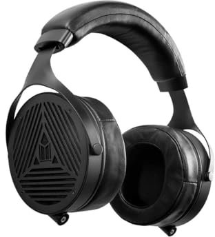 Monolith M1070 - Auriculares Planos con Espalda Abierta, Ligeros, Acolchados, Almohadillas de Felpa y extraíbles, Controlador Plano de 106 mm, Color Negro