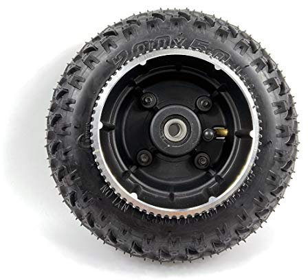 L-faster 8-Zoll-Rad Verwenden Sie 200x50 aufgeblasenen Offroad-Reifen mit 5-Meter-Riemenscheibe. 72 Zähne für Mountain Skateboard mit Riemenantrieb (schwarz)