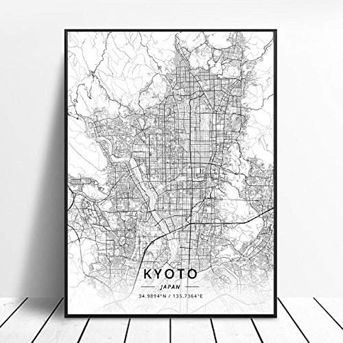 shuimanjinshan Fukuoka Hiroshima Kyoto Kumamoto Nagoya Japan Leinwand Kunst Karte Poster 50X70Cm No Frame W-608