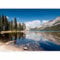 murando - Papier Peint Panoramique Adhésif Paysage 392x280 cm - Tapisserie Murale Autocollante Décoration Chambre - Gris vert bleu - Des arbres photographie montagnes lac paysage c-B-0554-a-a