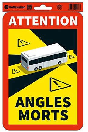 AS ADESIVI SICUREZZA Aufkleber Totenecke LKW und Bus (Bus, Aufkleber)