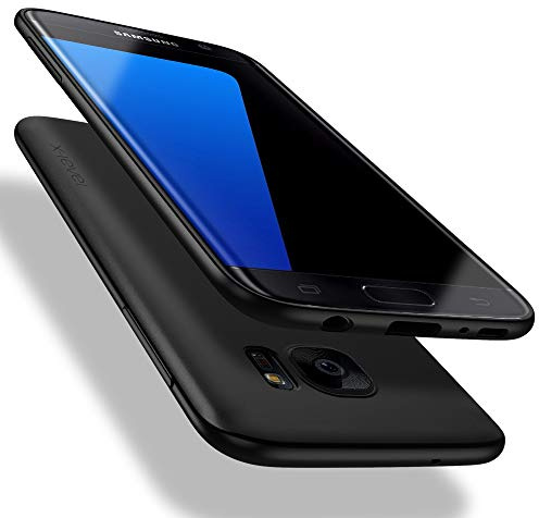 X-level für Samsung Galaxy S7 Hülle, Dünn Weich Case, Schwarz | Handyhülle Soft Silikon Bumper Cover Kratzfeste Schutzhülle
