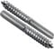 (Pack of 5 Bolts) M6 WOOD TO METAL DOWELS WALL HANGER BOLTS FURNITURE FIXING ZINC PLATED (M6 x 50mm)