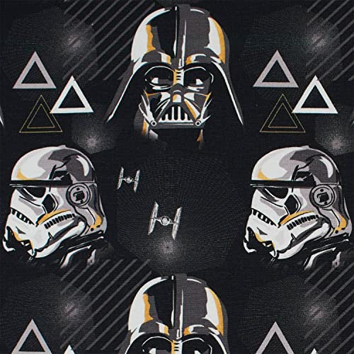 Jersey Stoff Star Wars, Darth Vader und Trooper, schwarz (50cm x 150cm)