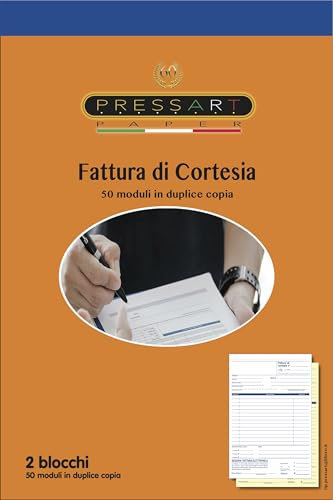 Pressart FdC - Höflichkeitsrechnung - 2 Blöcke à 50 x 2 - f.to A4 - Kopierpapier