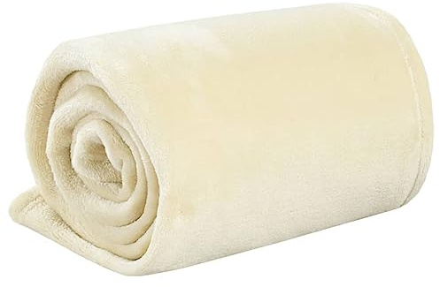 vidaXL Weighted Blanket Light Cream 200x225 cm 13 kg Fabric