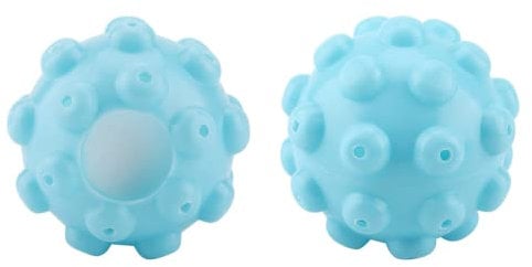 SEAFRONT 2Pcs/Set Blue Pvc Reusable Washing Liquid Dosing Ball Mr Steamy Balls Laundry Washing Fabric Softener Ball Accessories