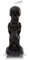 Flanacom Totenkopf Kerze mit Rosmarin Duft Schwarz 6.5 x 5.5 cm 30h Brenndauer Halloween Deko Outdoor Heavy Metal Geschenk Gothic Home (Totenkopf Schwarz)