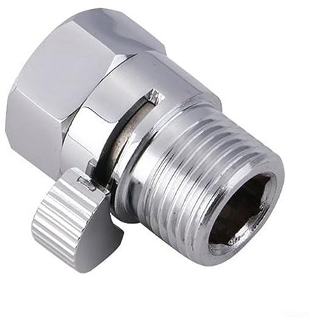 Duschkopf aus massivem Messing, schnelle Kontrolle, Absperrventil, Wassersparer, Badezimmer