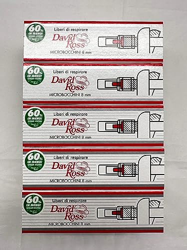 Microbocchini David Ross disponibili in 3 misure diverse - astucci SFUSI da 10 pz ognuno (20 astucci da 8 mm)